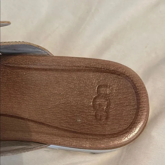 UGG Gold Sandals with Adjustable Buckle Straps - Picture 3 of 5